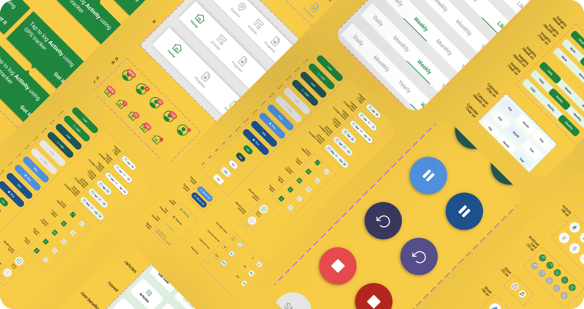 Nature Counter component library and token architecture